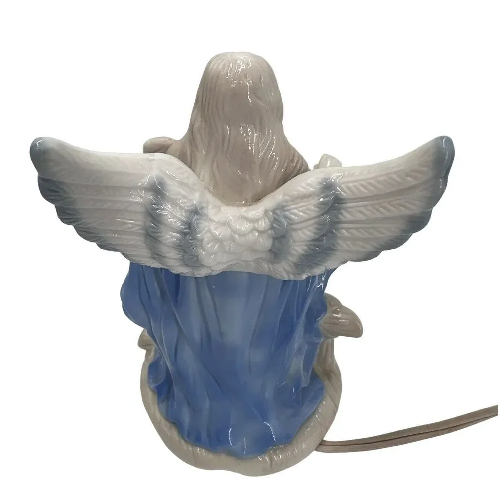 VTG Ceramic  Guardian Angel‎ Nightlight Children Porcelain 7